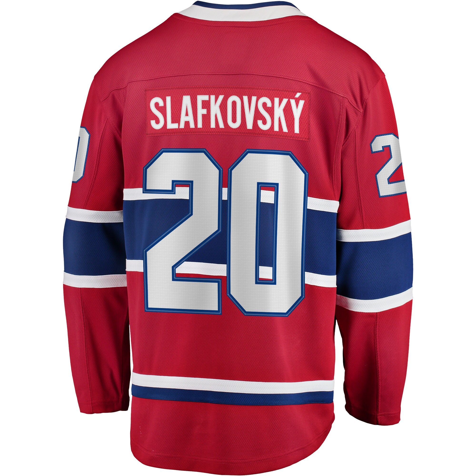 Montreal Canadiens Juraj Slafkovsky Red Home Premier Breakaway Player NHL Jersey Men's
