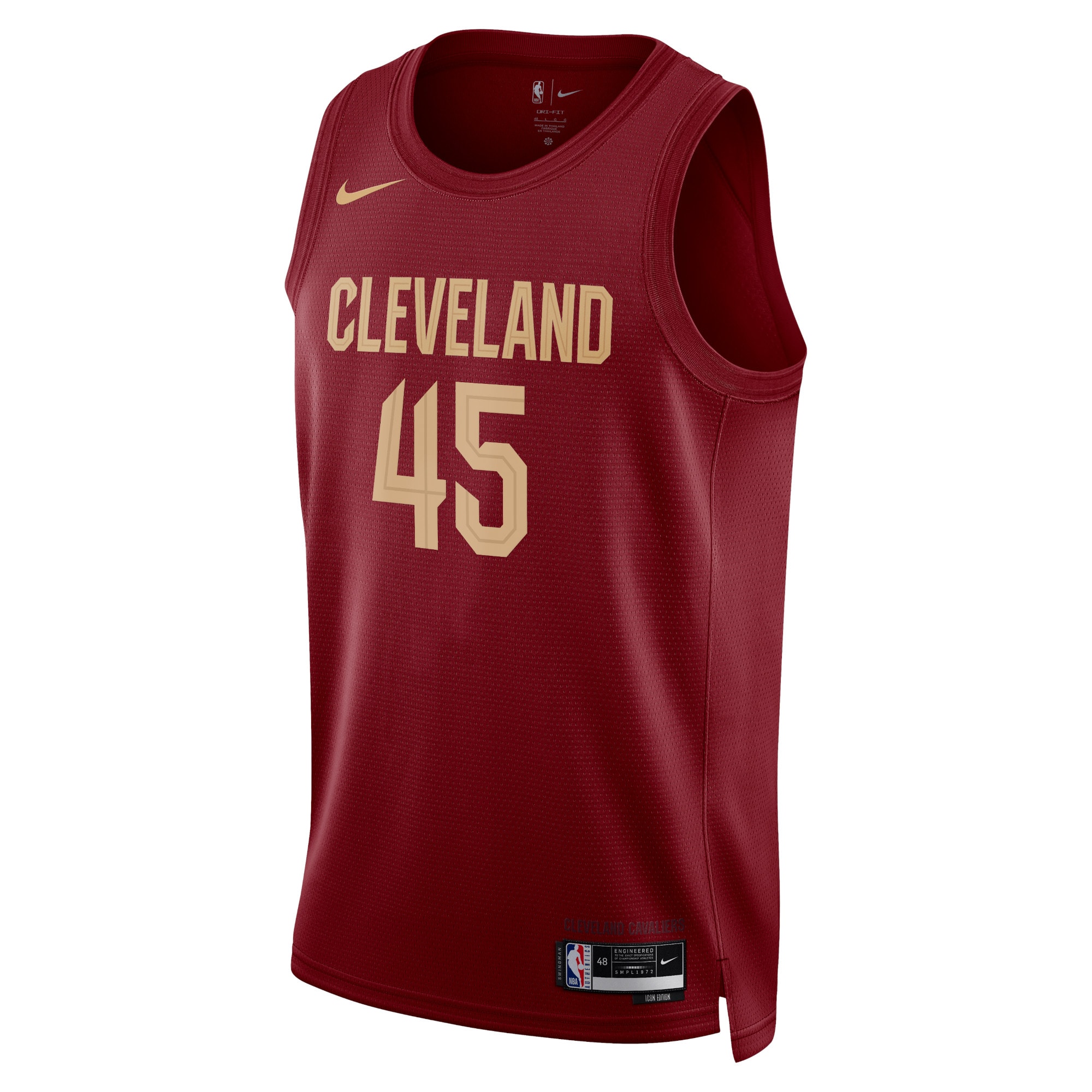 Cleveland Cavaliers Icon Edition Swingman Maroon Donovan Mitchel Unisex NBA Jersey Unisex