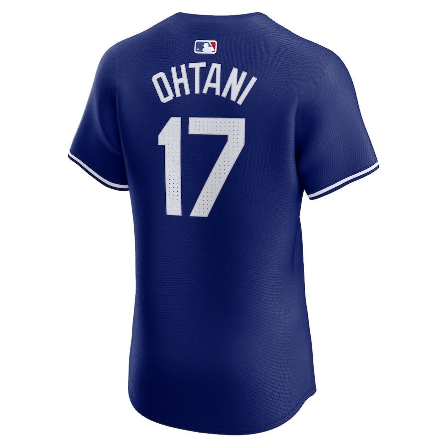 Shohei Ohtani 17 Los Angeles Dodgers 2024 World Series Alternate Elite Player Royal MLB Jersey Men's