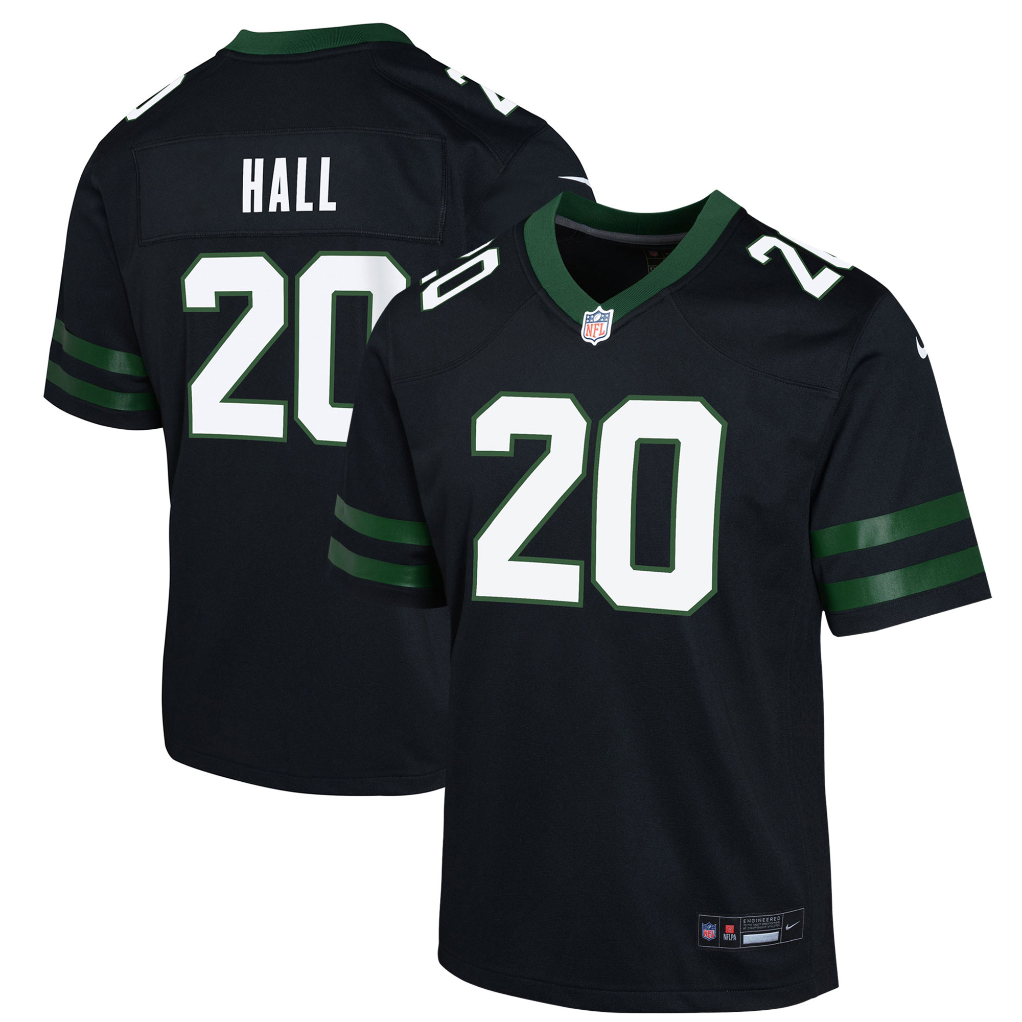 New York Jets Breece Hall Legacy Black Alternate Game NFL Jersey Youth