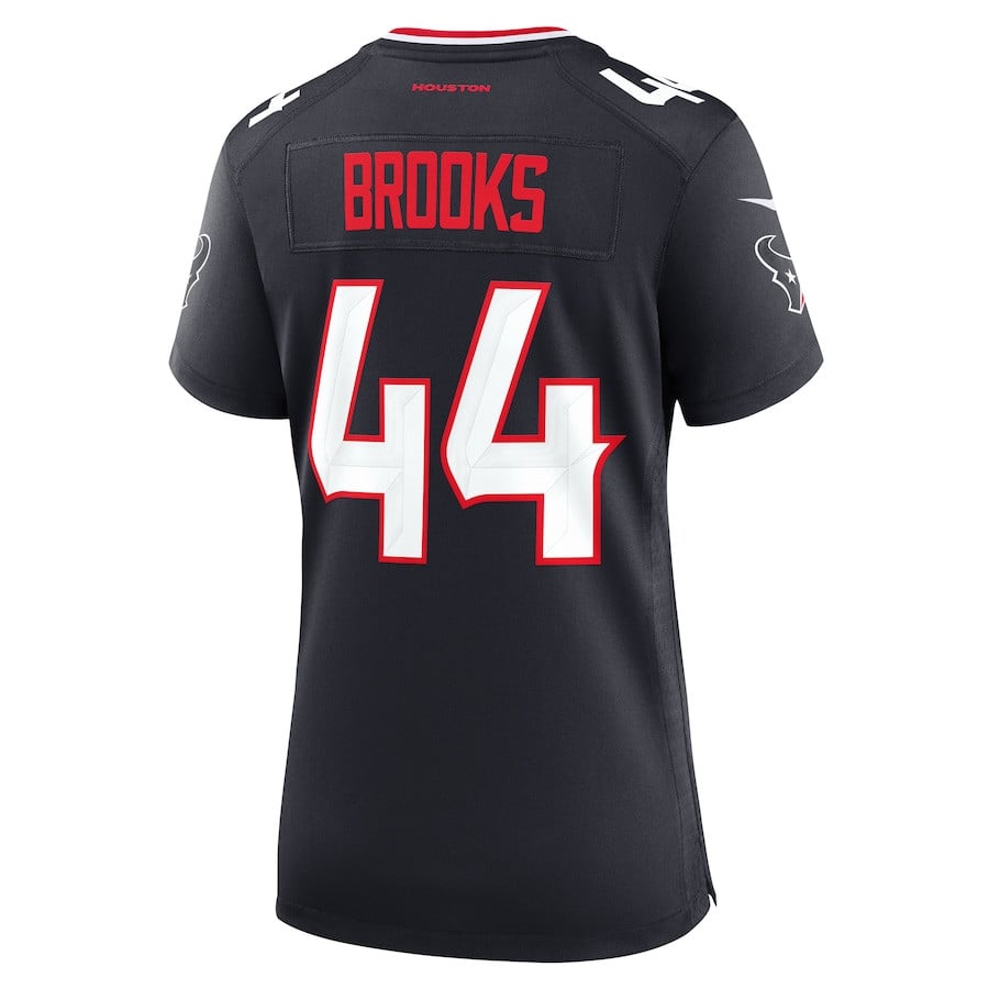 British Brooks 44 Houston Texans Team Game Navy NFL Jersey Women's