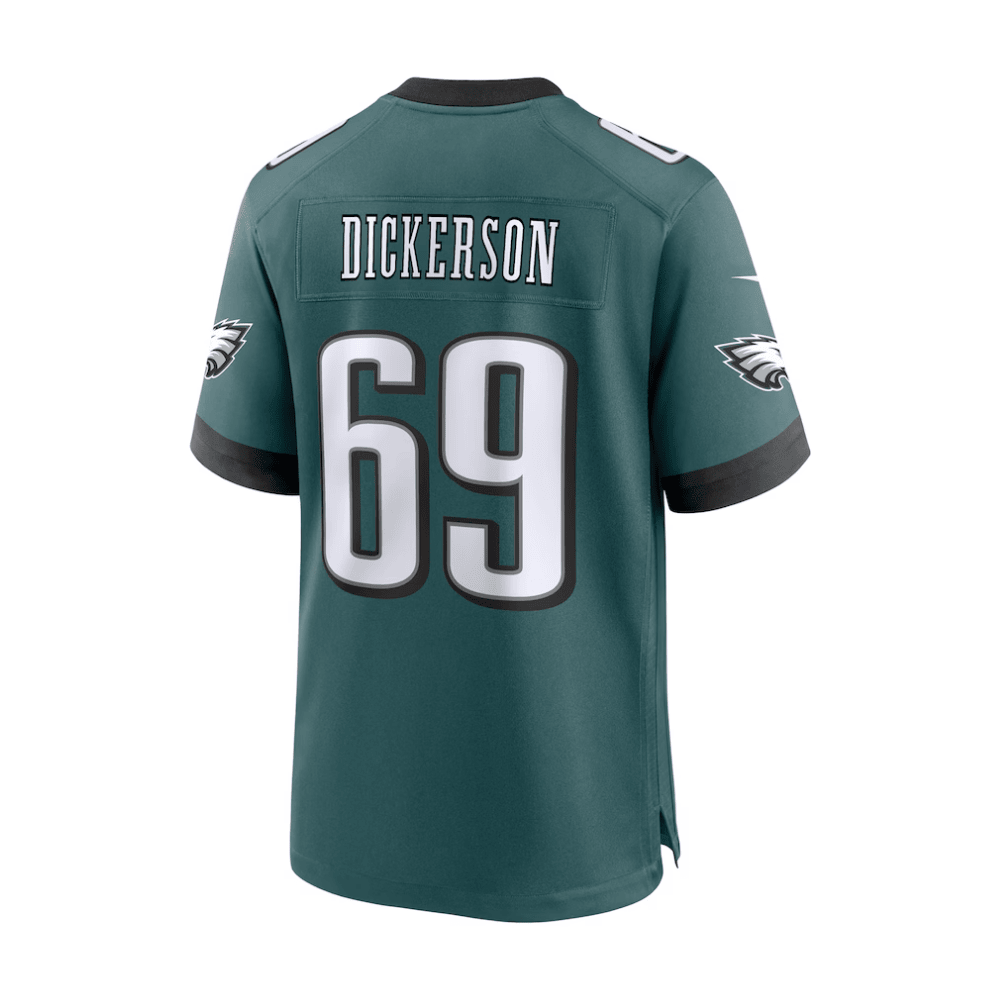 Landon Dickerson 69 Philadelphia Eagles 2025 Pro Bowl Patch Game Midnight Green NFL Jersey Men's