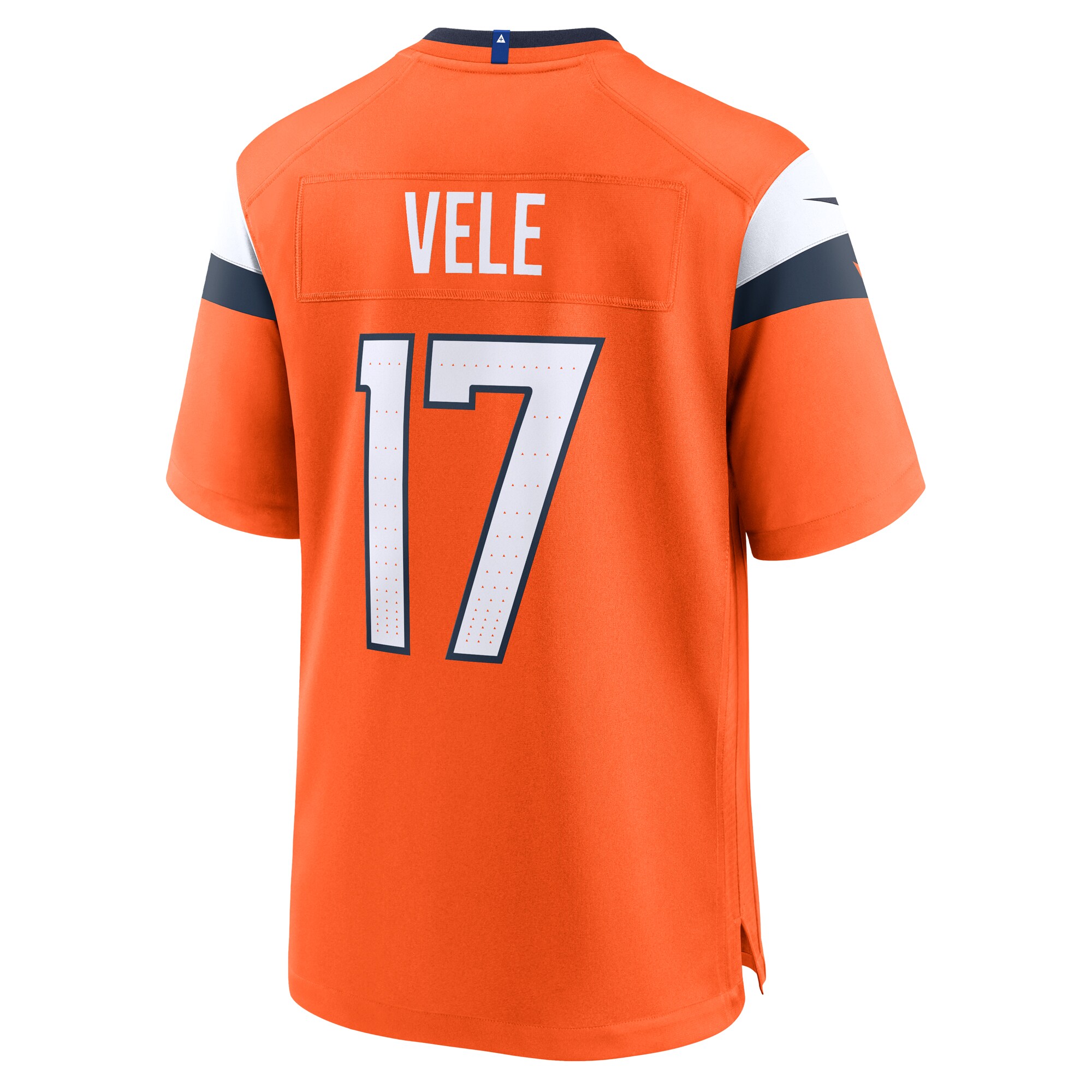 Denver Broncos Devaughn Vele Orange Team Game NFL Jersey Men's