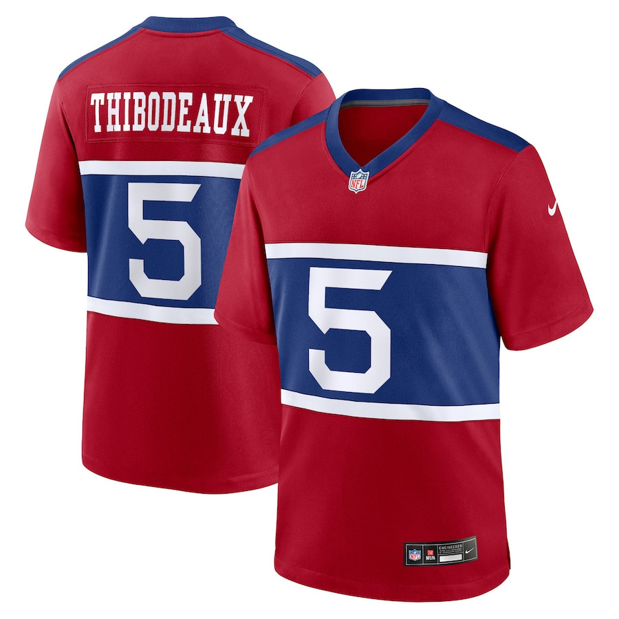 Kayvon Thibodeaux 5 New York Giants Alternate Player Game Century Red NFL Jersey Youth