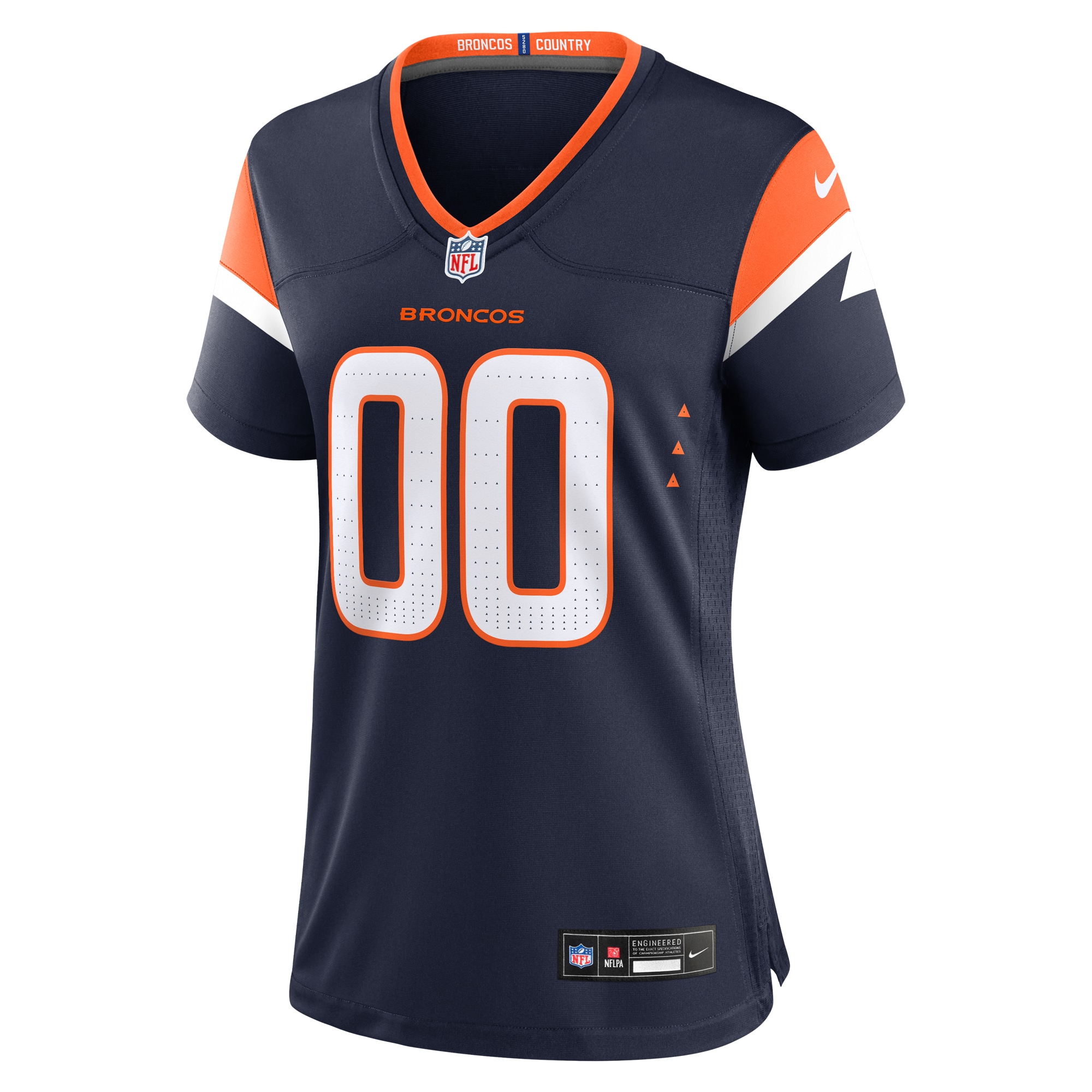Denver Broncos Navy Alternate Mile High Collection Custom Game NFL Jersey Women's