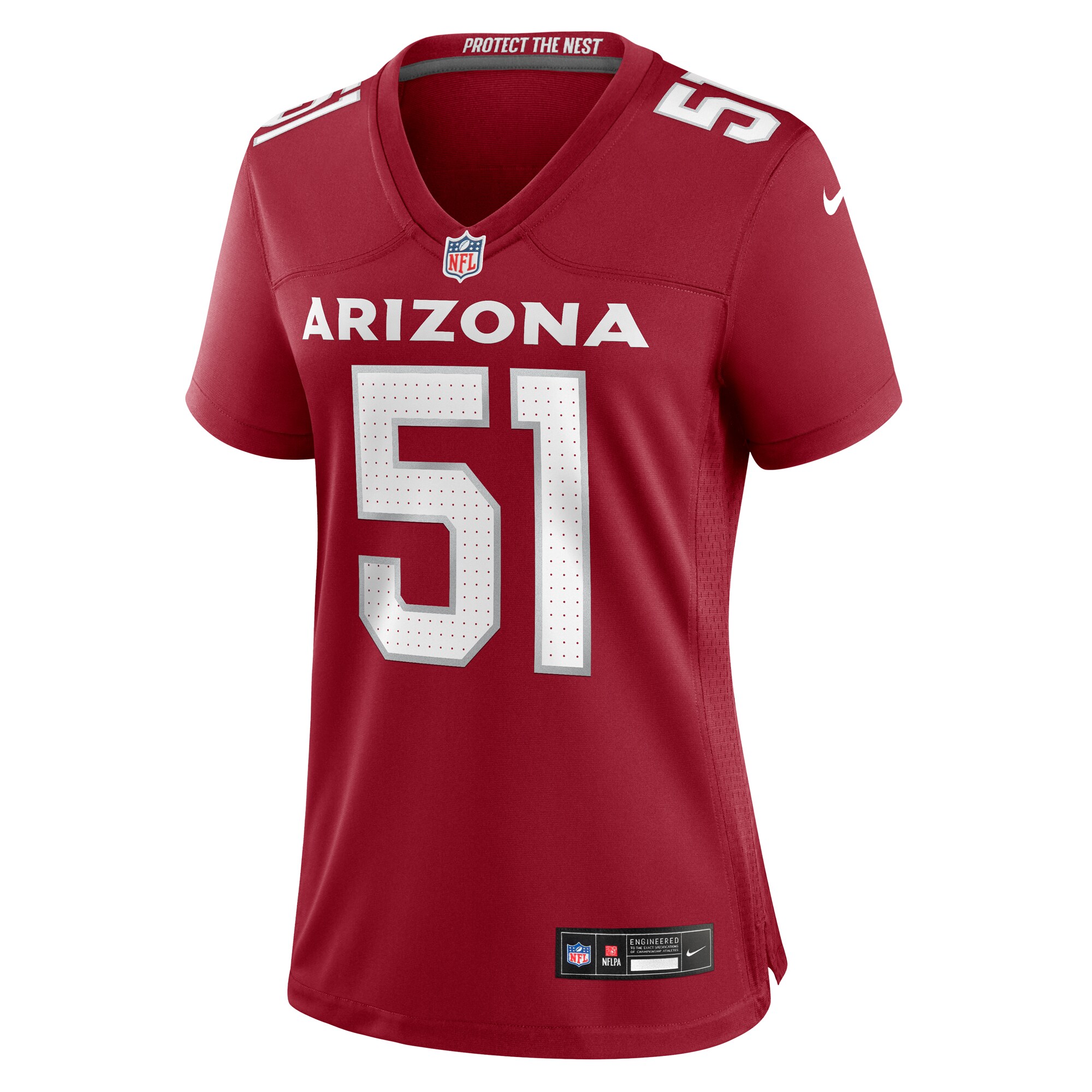Arizona Cardinals Krys Barnes Cardinal Team Game NFL Jersey Women's