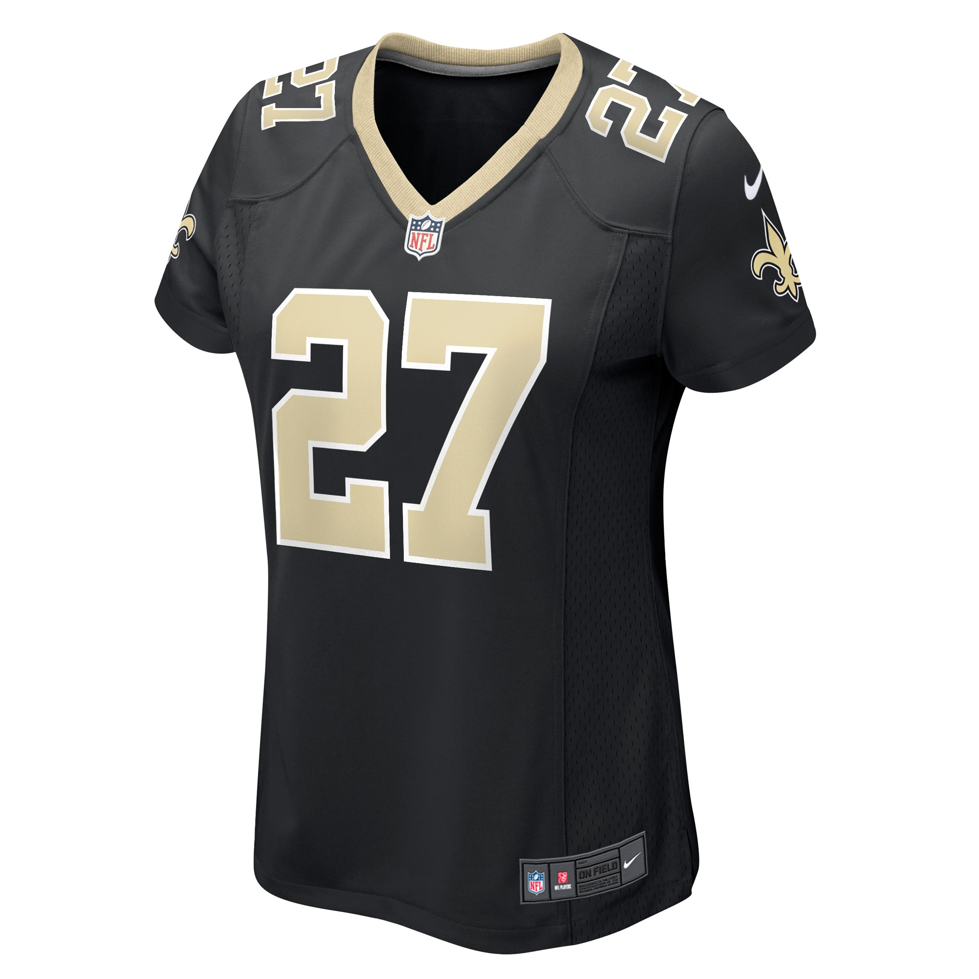 New Orleans Saints Alontae Taylor Black Game Player NFL Jersey Women's