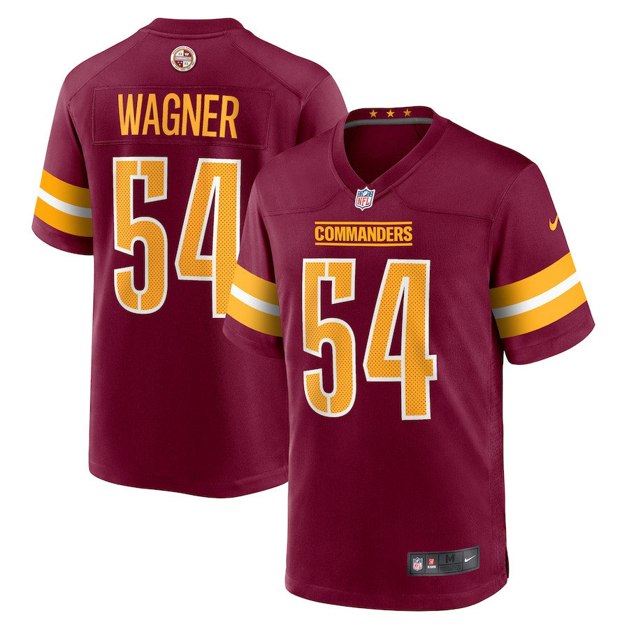 Bobby Wagner 54 Washington Commanders Game Burgundy NFL Jersey Men's