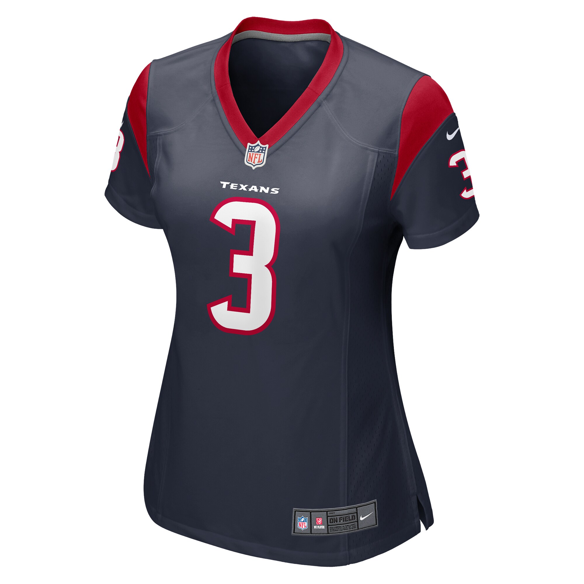Houston Texans Tank Dell Navy Player Game NFL Jersey Women's