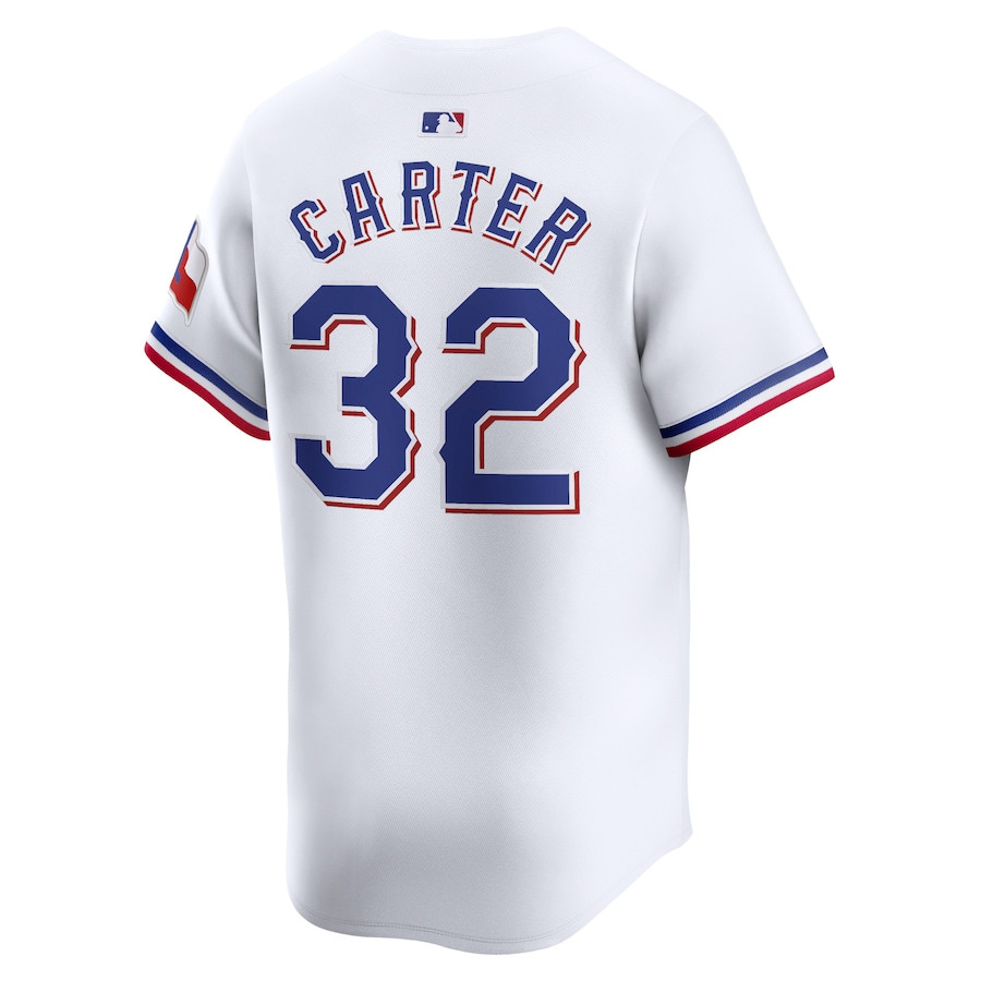 Evan Carter 32 Texas Rangers Home Limited White MLB Jersey Men's