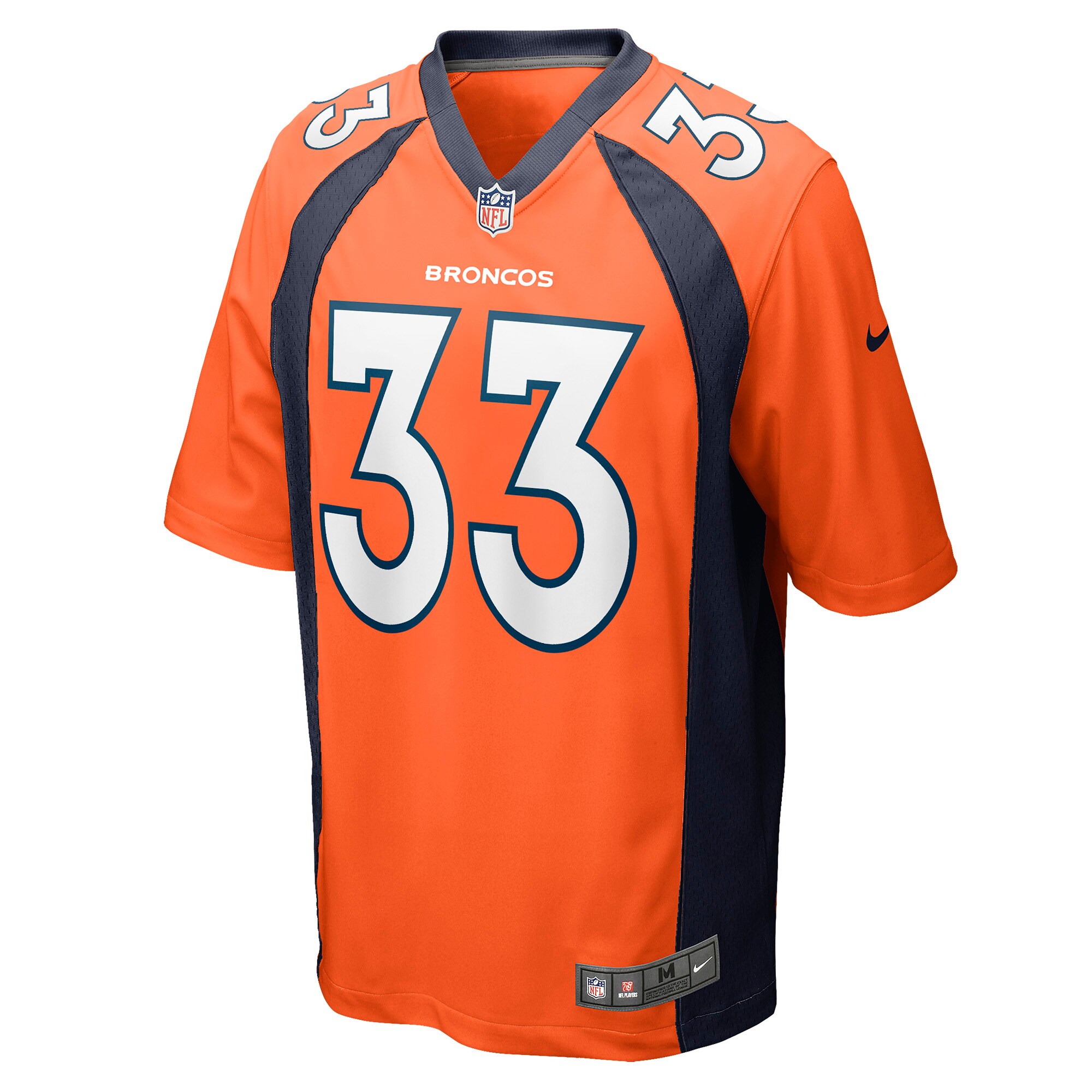 Denver Broncos Javonte Williams Orange Player Game NFL Jersey Men's