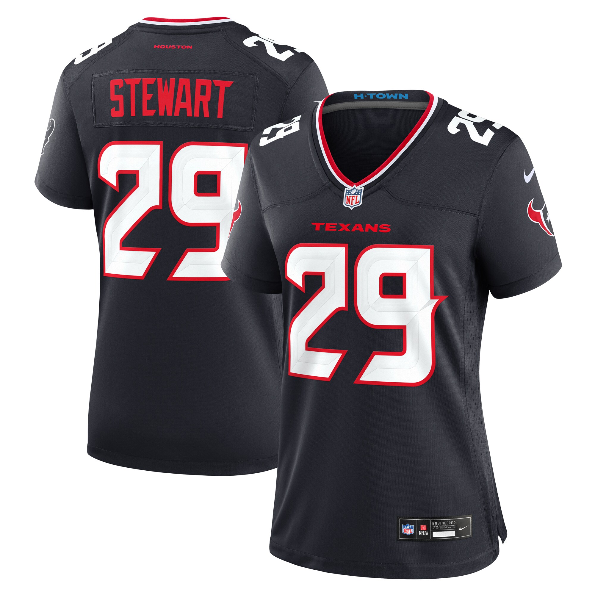 Houston Texans M.J. Stewart Navy Team Game NFL Jersey Women's