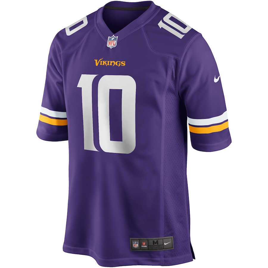 Fran Tarkenton 10 Minnesota Vikings Game Retired Purple NFL Jersey Men's
