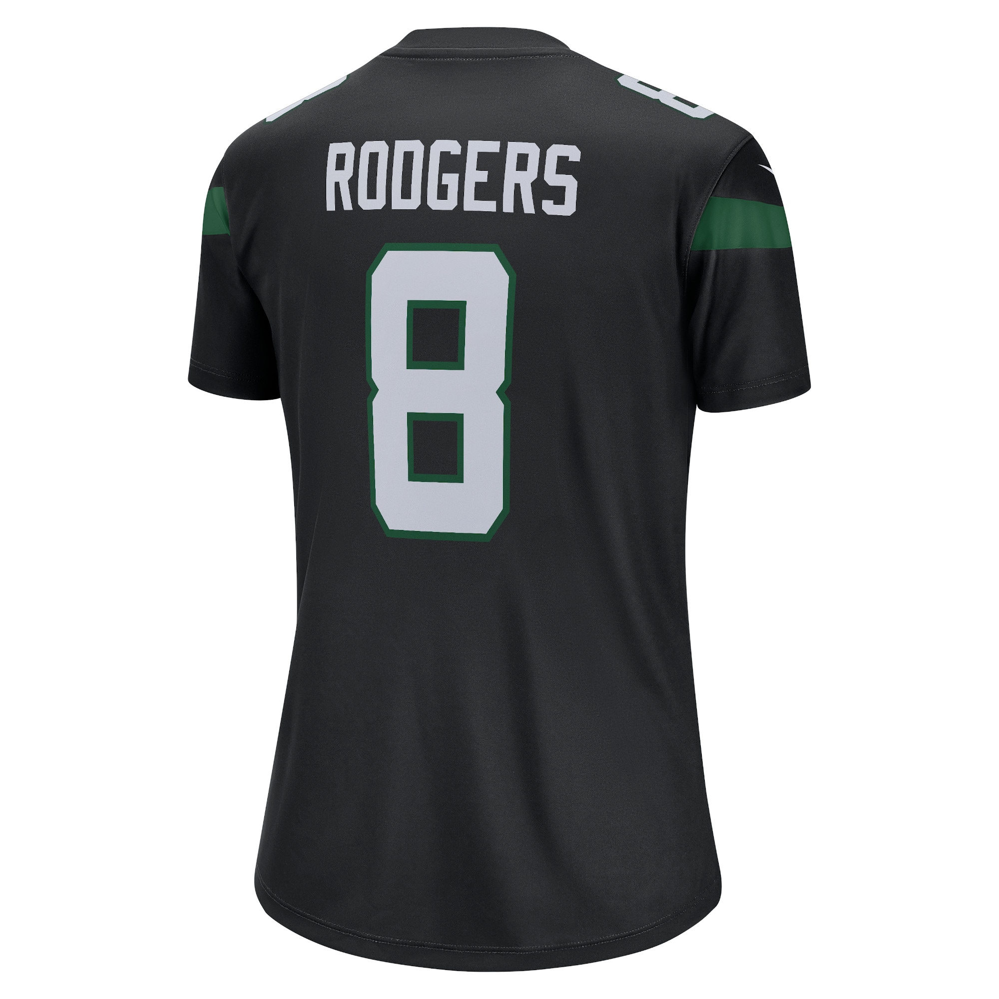 New York Jets Aaron Rodgers Stealth Black Alternate Legend Player Performance Top NFL Jersey Women's