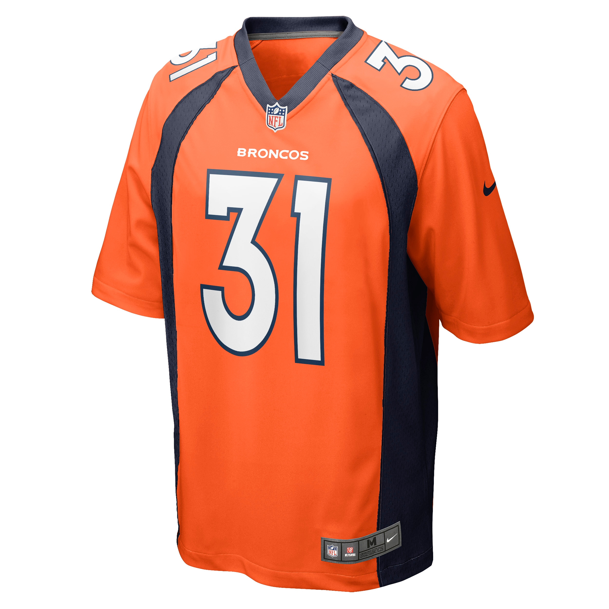 Denver Broncos Justin Simmons Orange Game NFL Jersey Men's