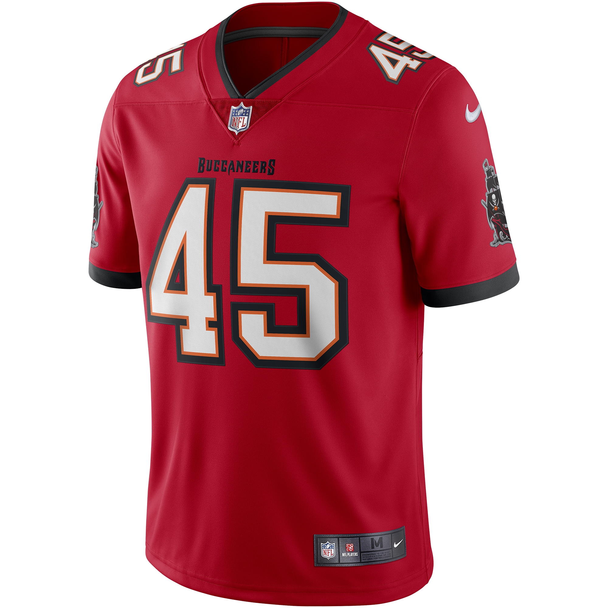 Tampa Bay Buccaneers Devin White Red Vapor Limited NFL Jersey Men's