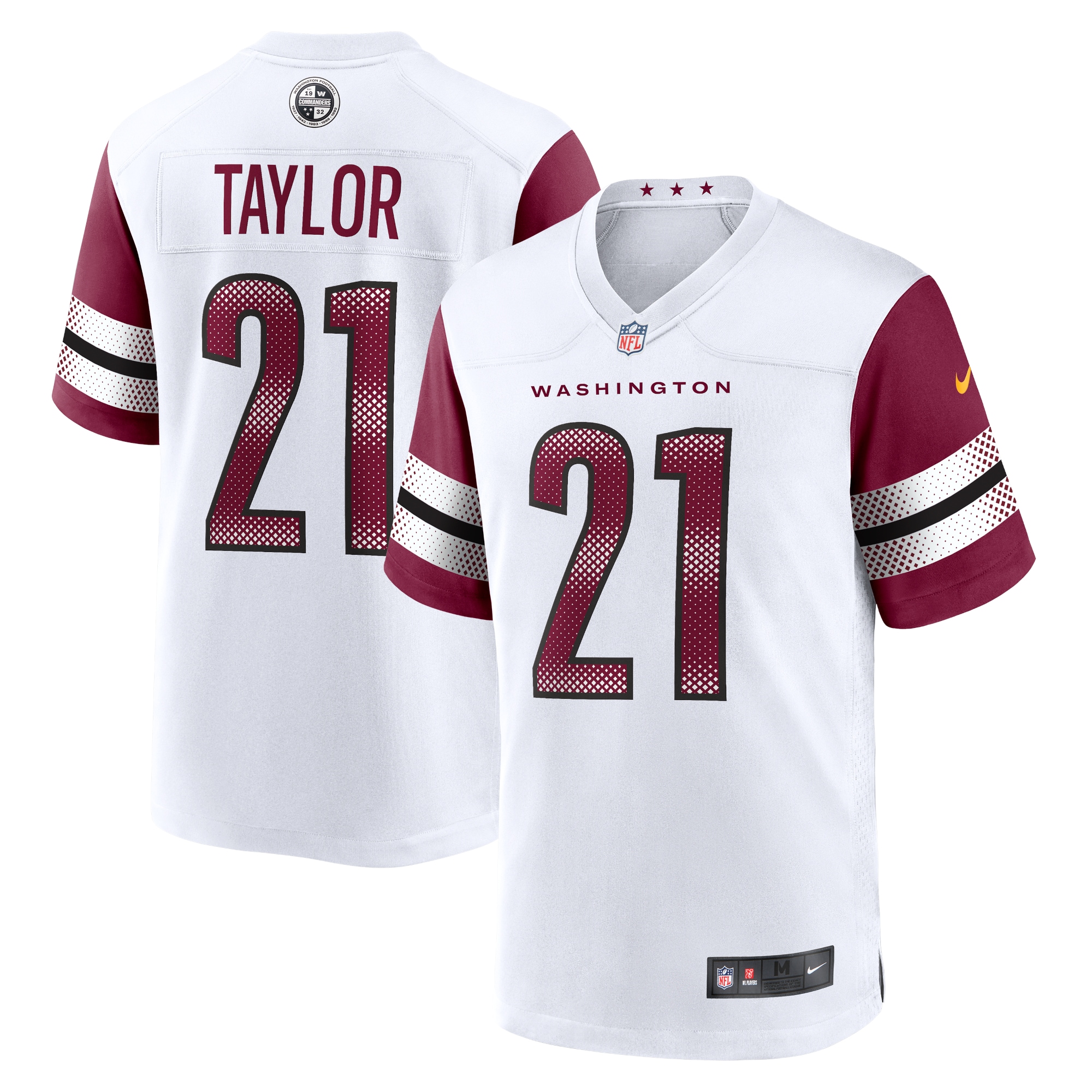 Washington Commanders Sean Taylor White Retired Player Game NFL Jersey Men's