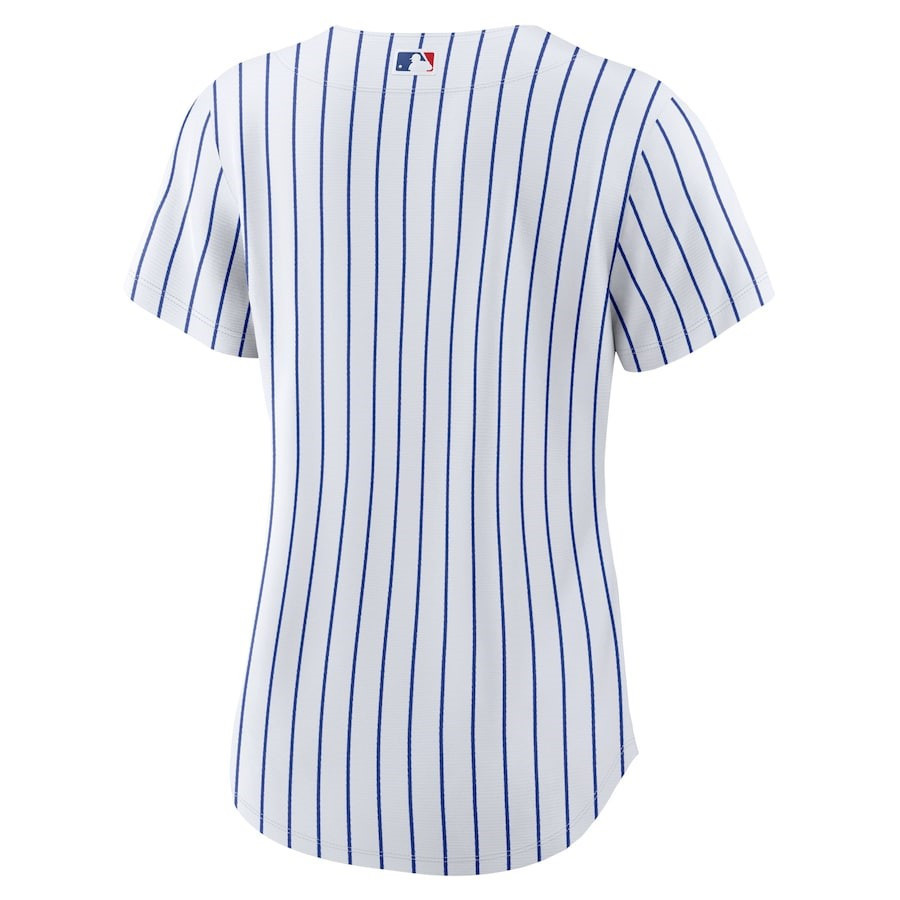 Chicago Cubs Home Blank White MLB Jersey Women's