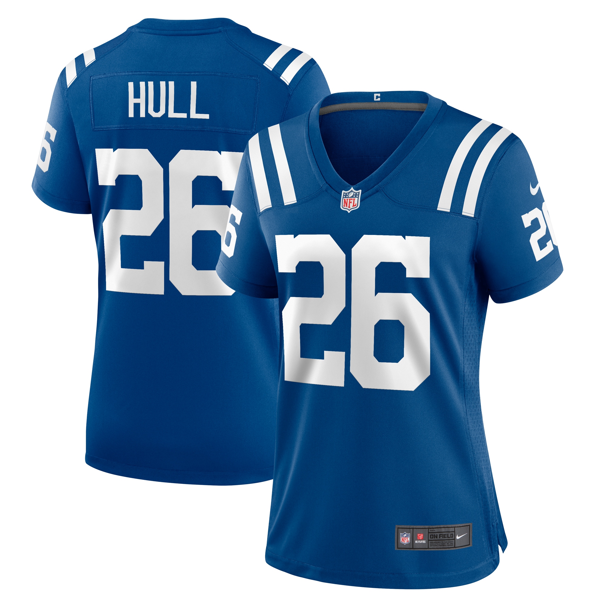 Indianapolis Colts Evan Hull Royal Team Game NFL Jersey Women's