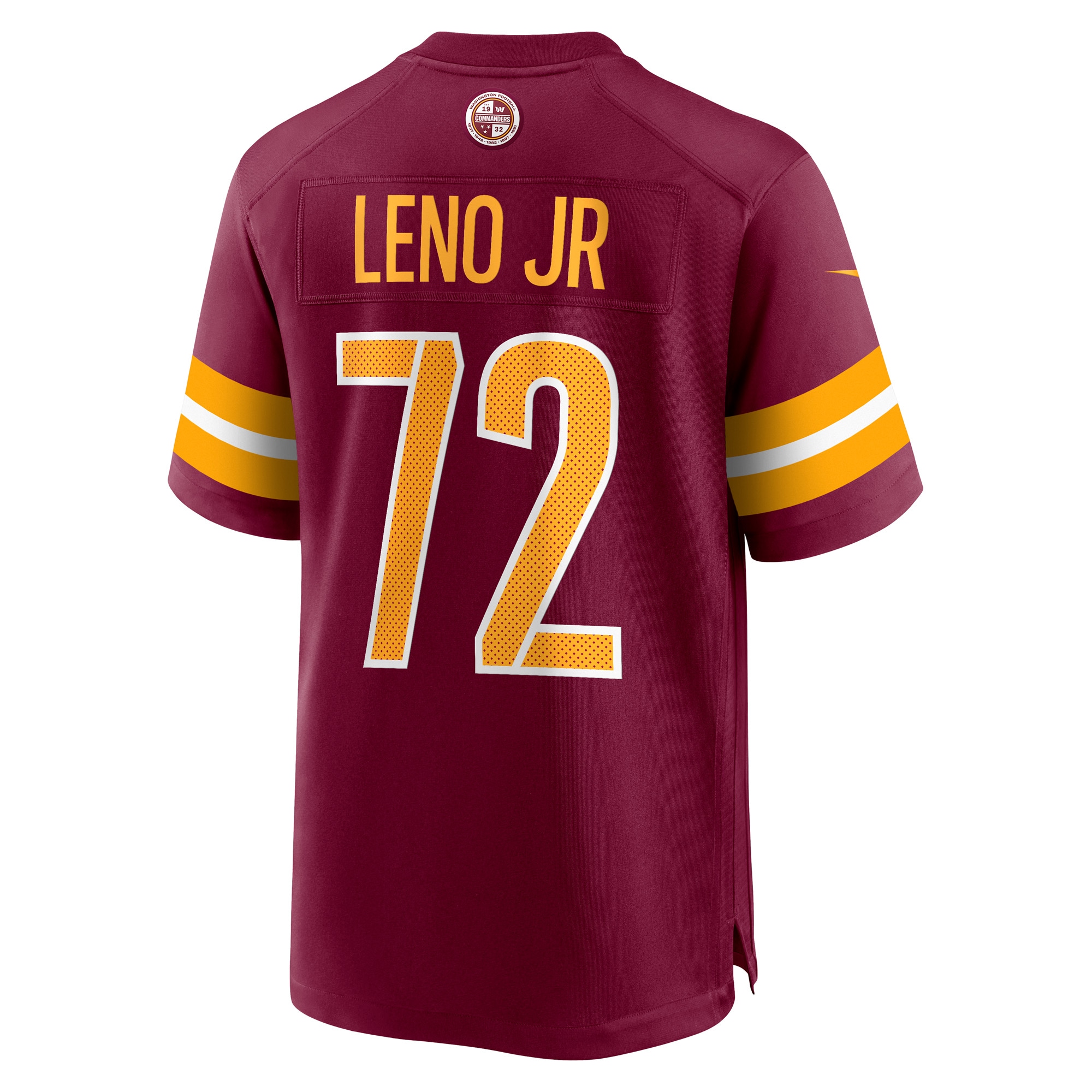 Washington Commanders Charles Leno Jr. Burgundy Home Game Player NFL Jersey Men's