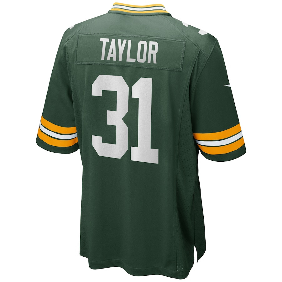 Jim Taylor 31 Green Bay Packers Game Retired Green NFL Jersey Men's
