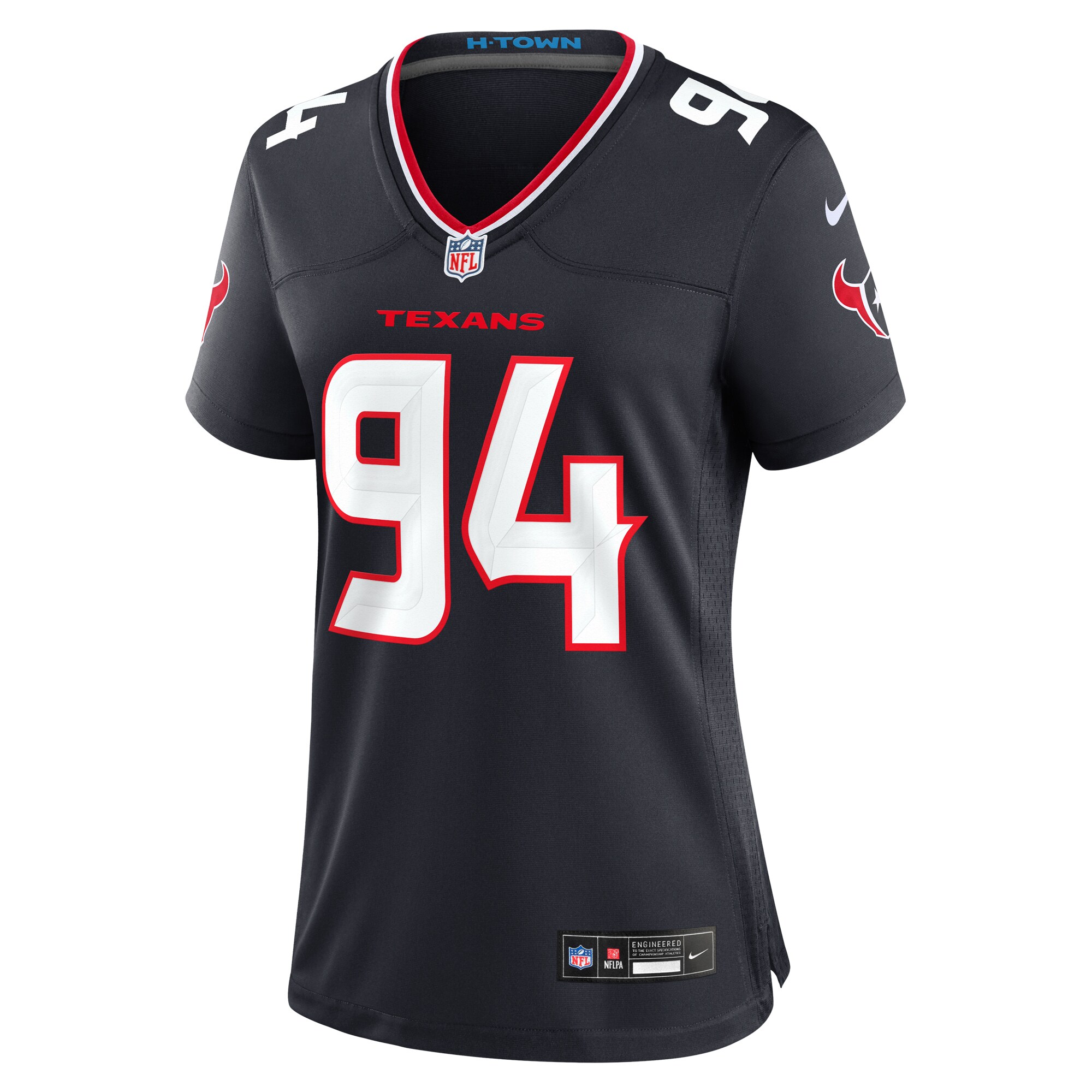 Houston Texans Khalil Davis Navy Team Game NFL Jersey Women's