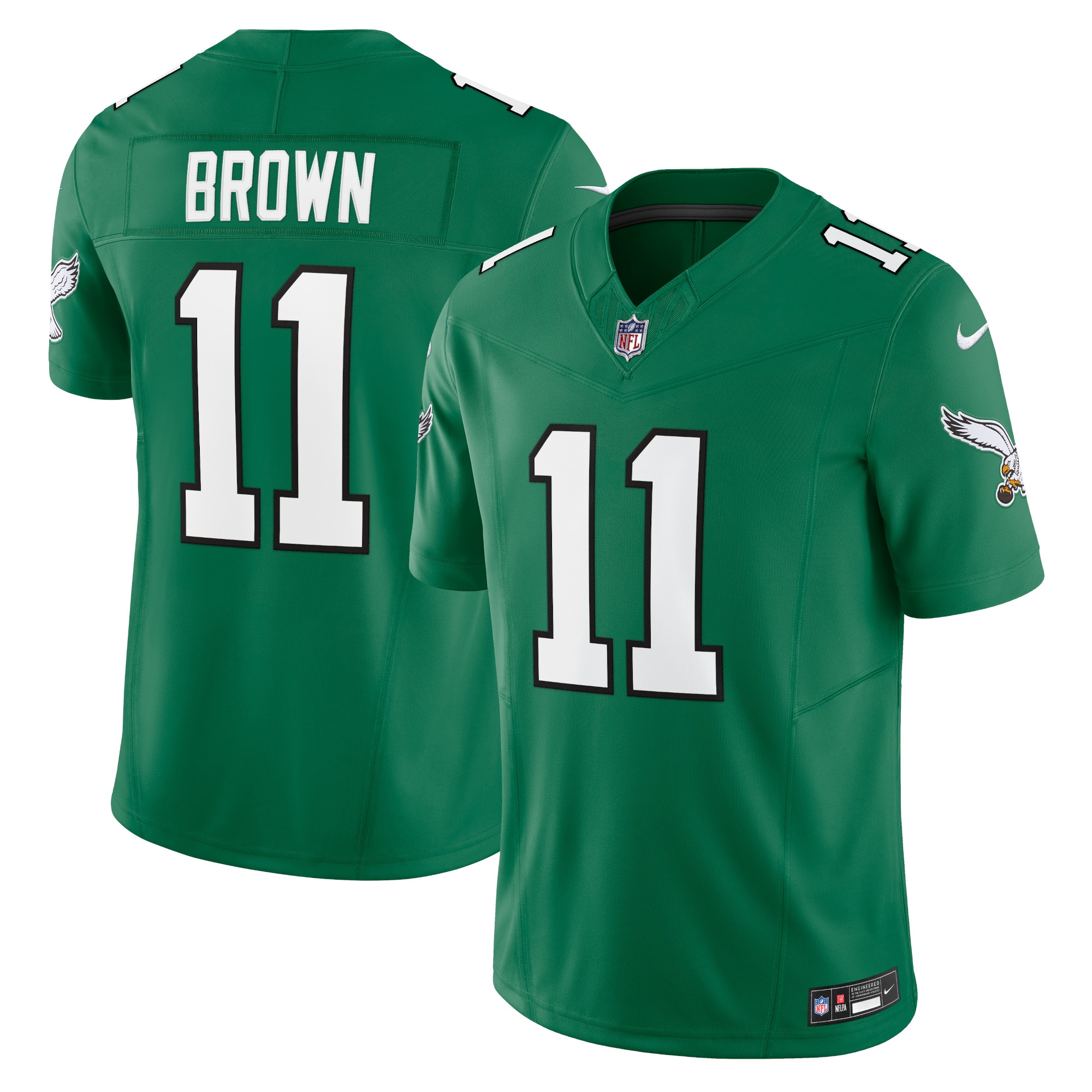 Philadelphia Eagles A.J. Brown Kelly Green Vapor F.U.S.E. Limited NFL Jersey Men's