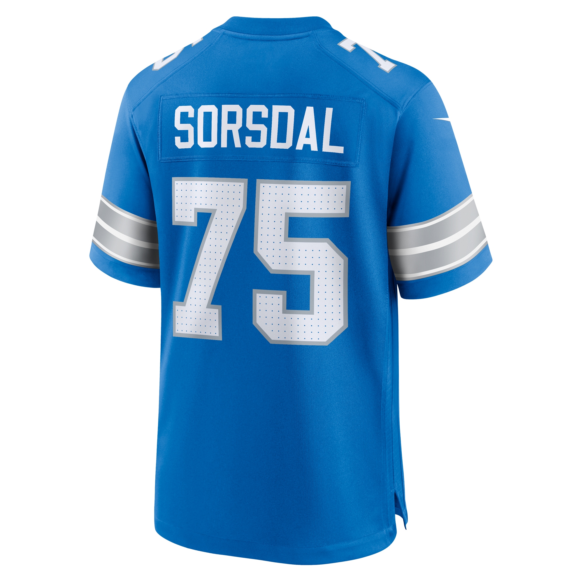 Detroit Lions Colby Sorsdal Blue Team Game NFL Jersey Men's