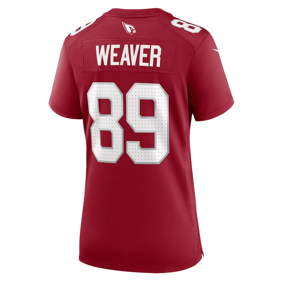 Xavier Weaver 89 Arizona Cardinals Game Cardinal NFL Jersey Women's