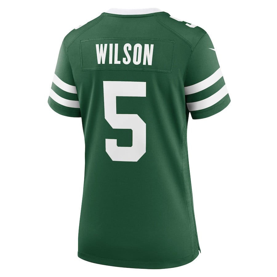 Garrett Wilson 5 New York Jets Game Women, Green NFL Jersey Women's