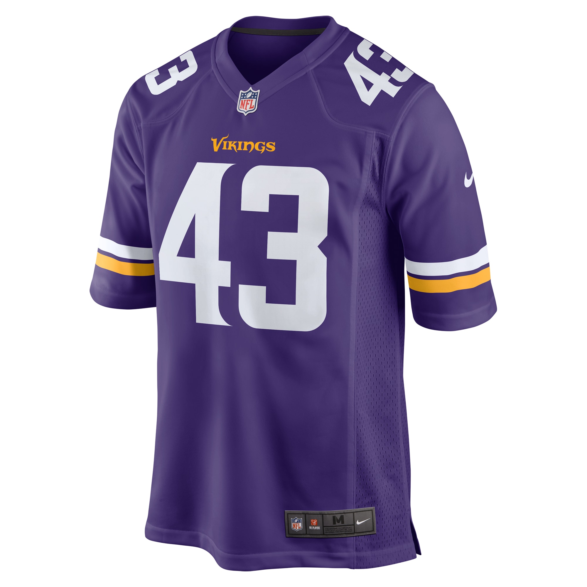 Minnesota Vikings Andrew Van Ginkel Purple Team Game NFL Jersey Men's
