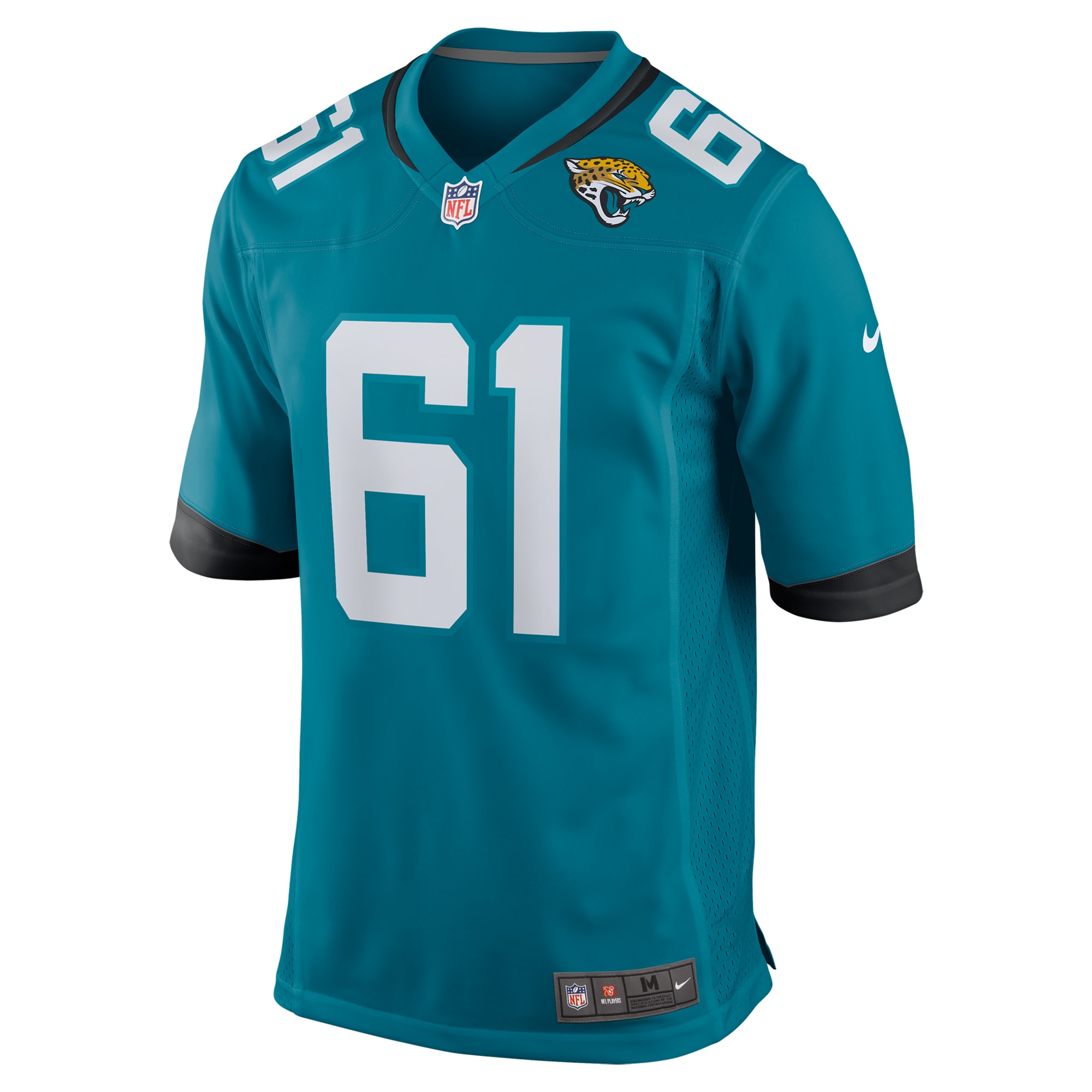 Jacksonville Jaguars Jerome Carvin Teal Team Game NFL Jersey Men's
