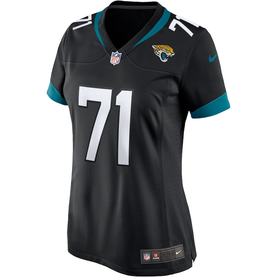 Tony Boselli 71 Jacksonville Jaguars Game Retired Black NFL Jersey Women's
