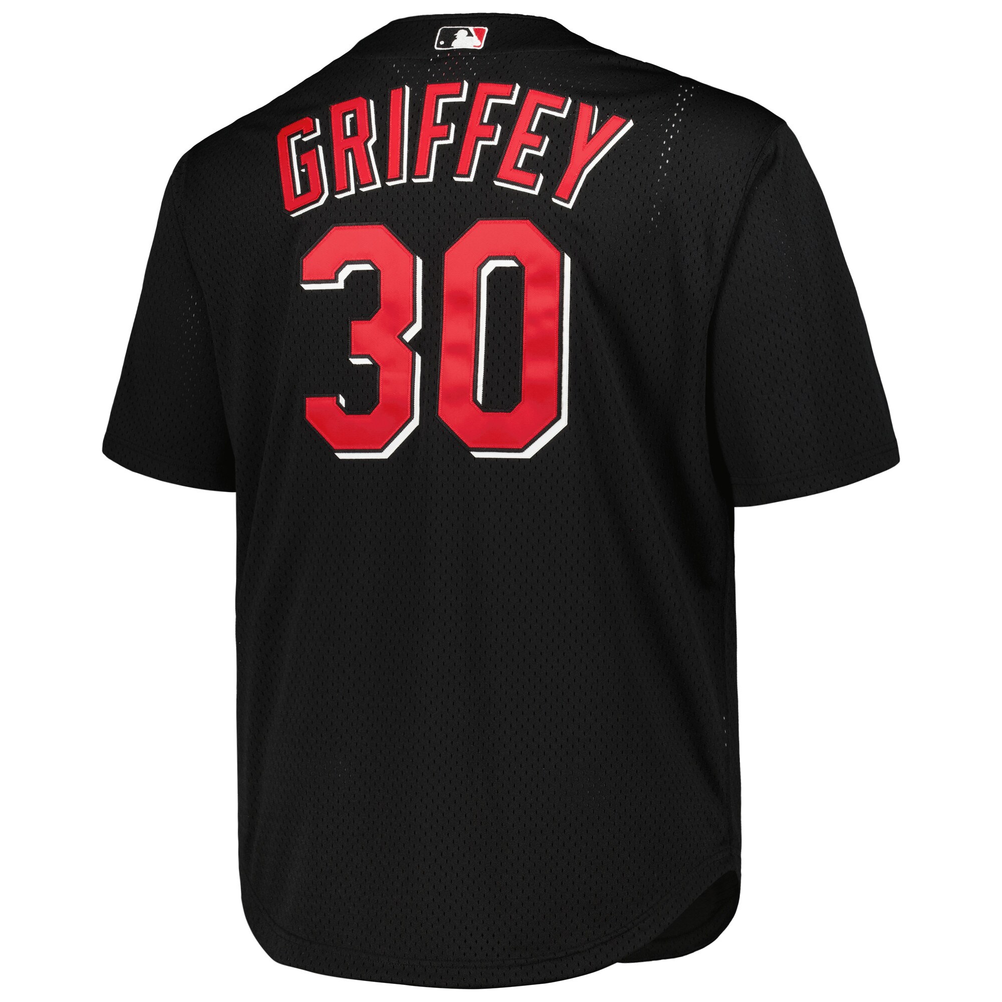 Cincinnati Reds Ken Griffey Jr. Mitchell Ness Black Big Tall Cooperstown Collection Batting Practice MLB Jersey Men's