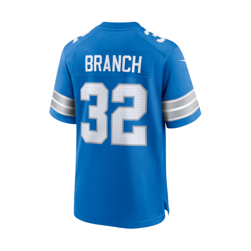 Brian Branch 32 Detroit Lions 2025 Pro Bowl Patch Game Blue NFL Jersey Men's