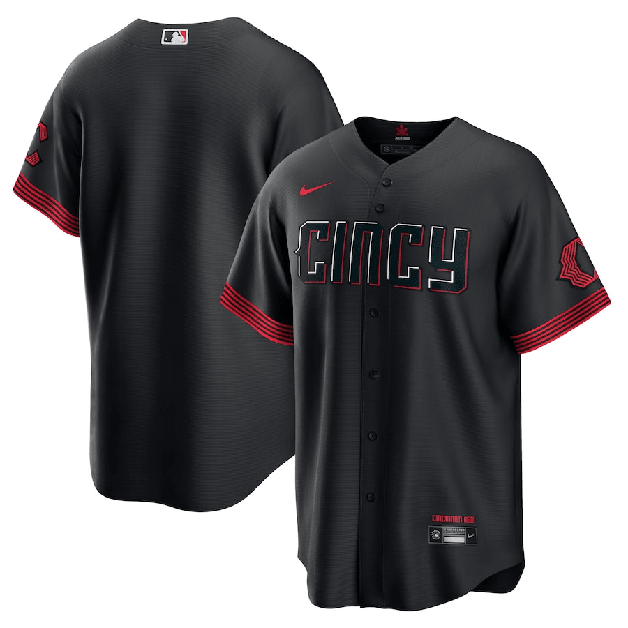 Cincinnati Reds 2023 City Connect Black MLB Jersey Men's