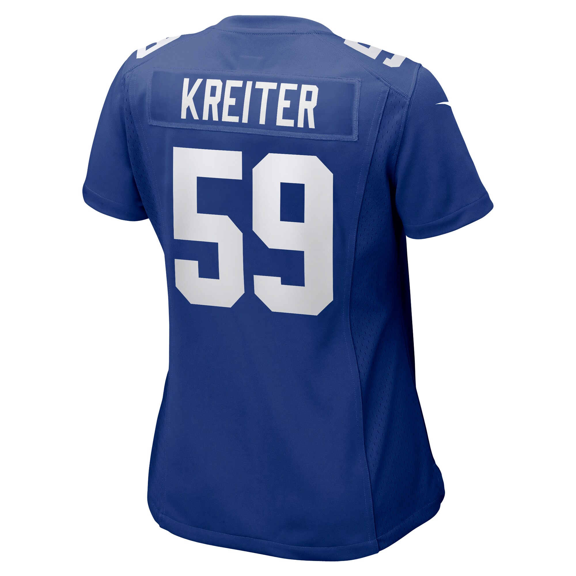 New York Giants Casey Kreiter Royal Team Game NFL Jersey Women's