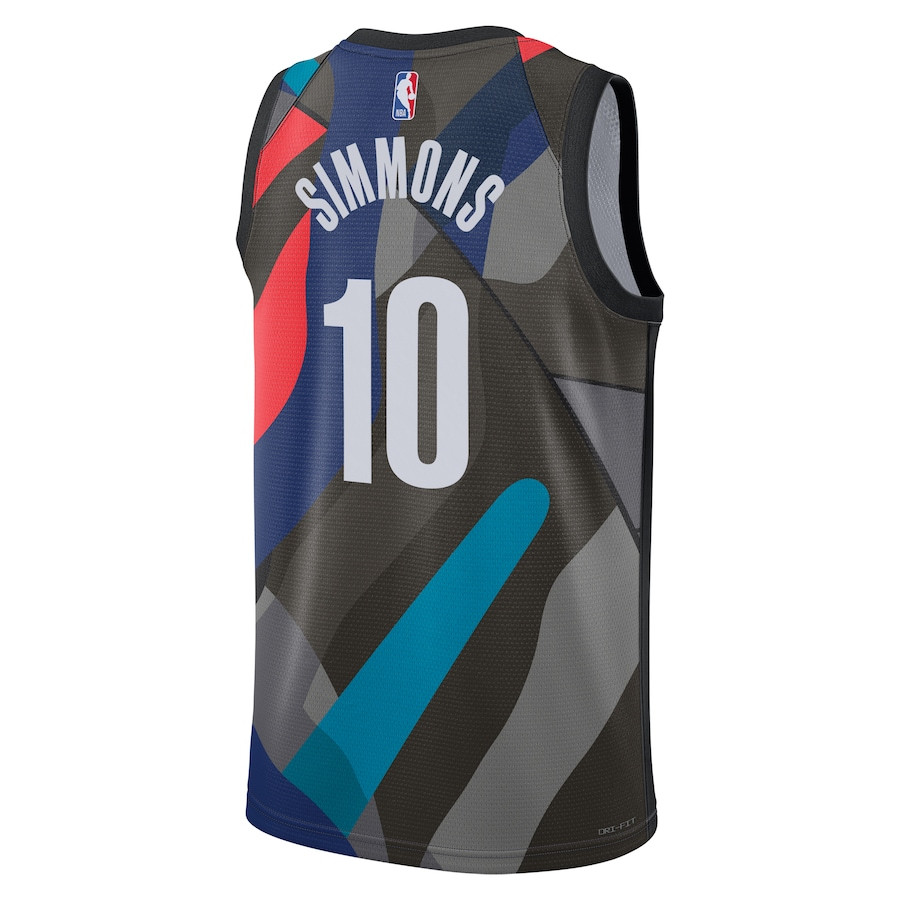 Ben Simmons 10 Brooklyn Nets 2023/24 City Edition Swingman Black NBA Jersey Men's
