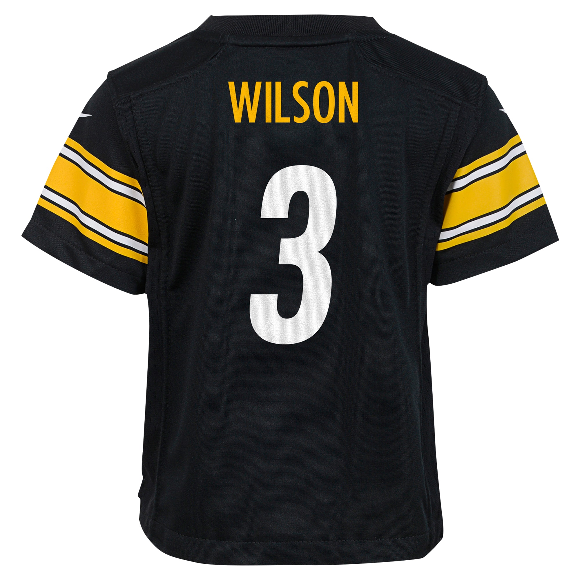 Preschool Pittsburgh Steelers Russell Wilson Black Player Game NFL Jersey Men's