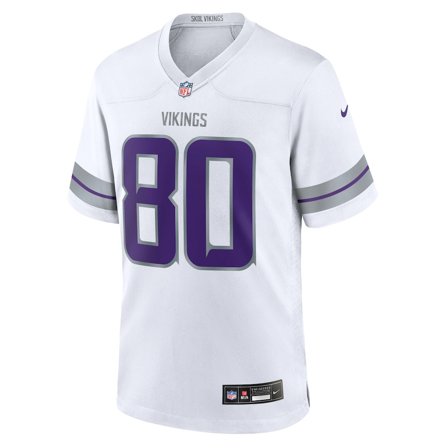 Cris Carter 80 Minnesota Vikings Alternate Retired Player Game White NFL Jersey Men's