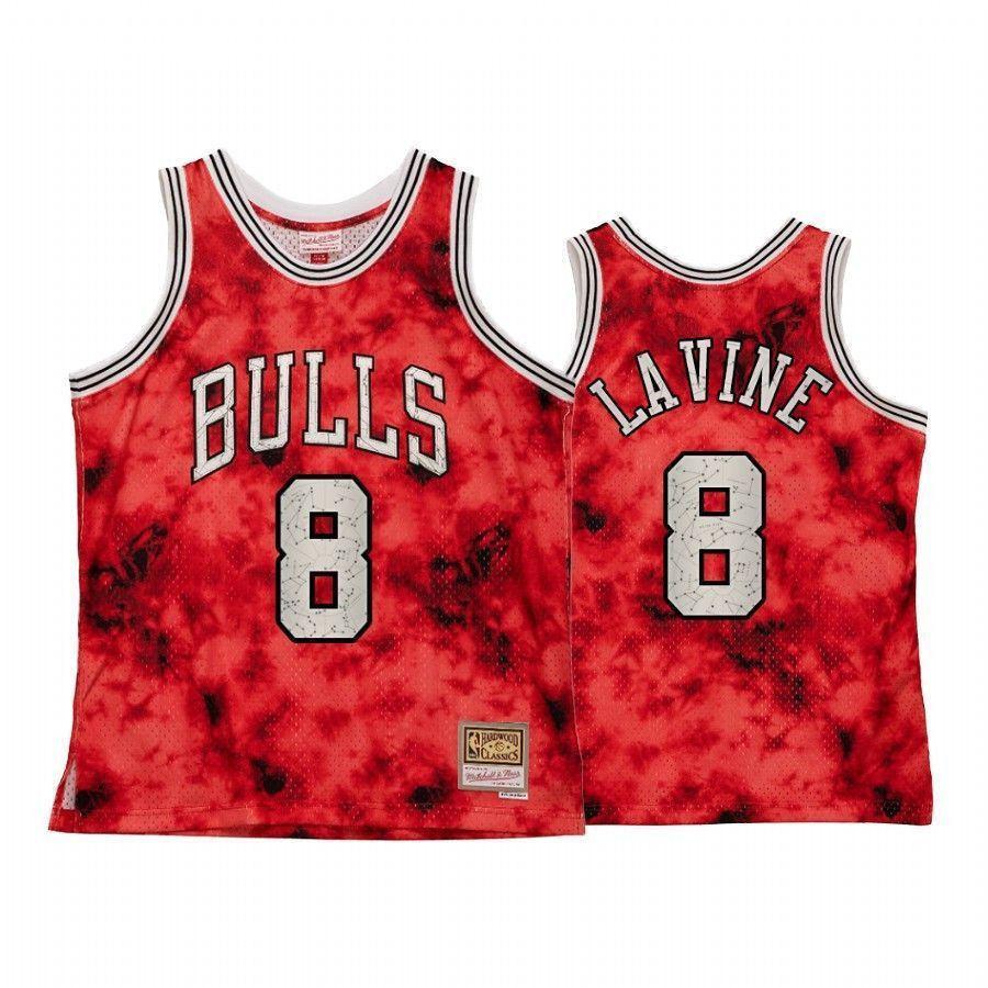 Chicago Bulls Zach Lavine Galaxy Constellation Red Heritage NBA Jersey Men's