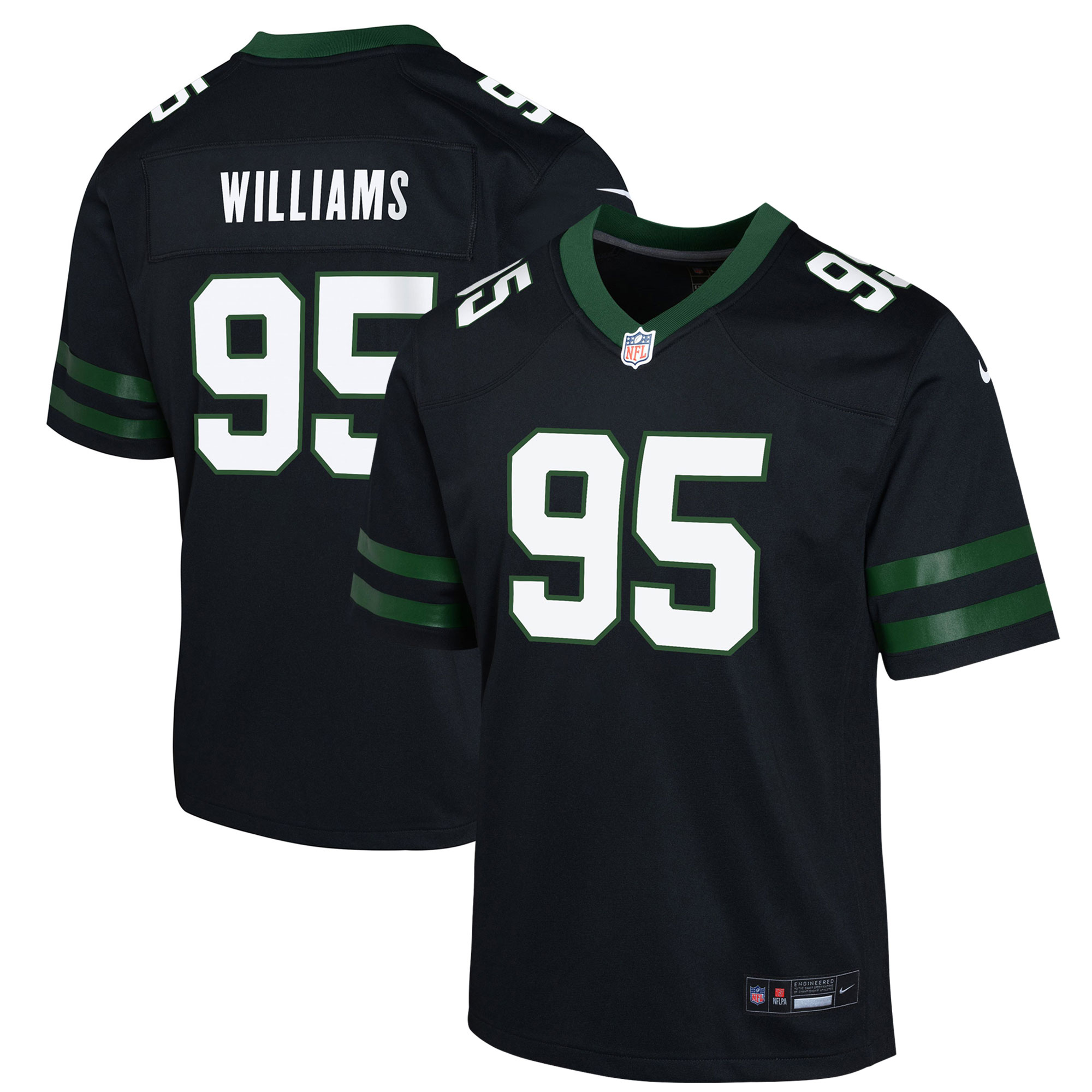 New York Jets Quinnen Williams Legacy Black Alternate Game NFL Jersey Youth