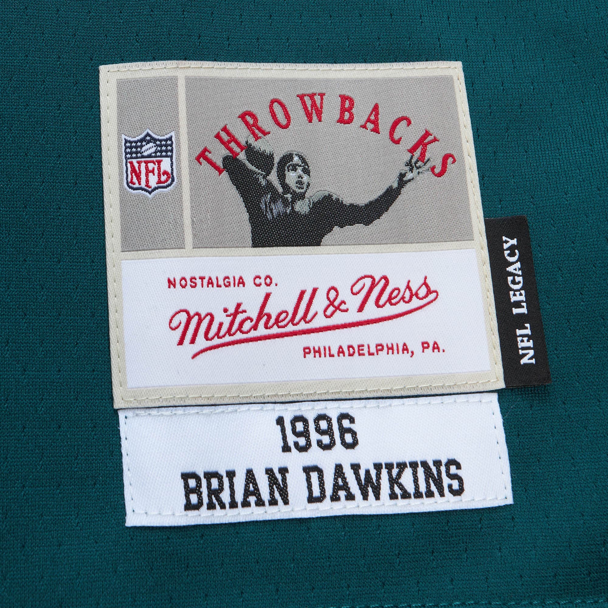 Philadelphia Eagles Brian Dawkins Mitchell Ness Green Legacy NFL Jersey Men's