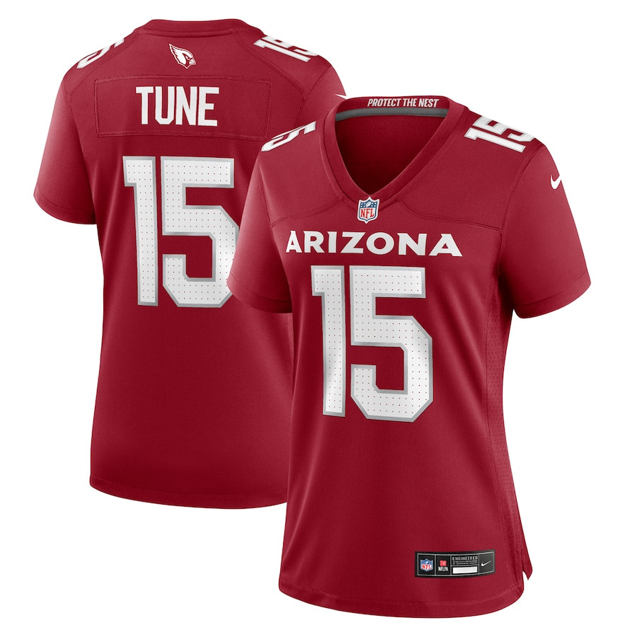 Clayton Tune 15 Arizona Cardinals Game Cardinal NFL Jersey Women's