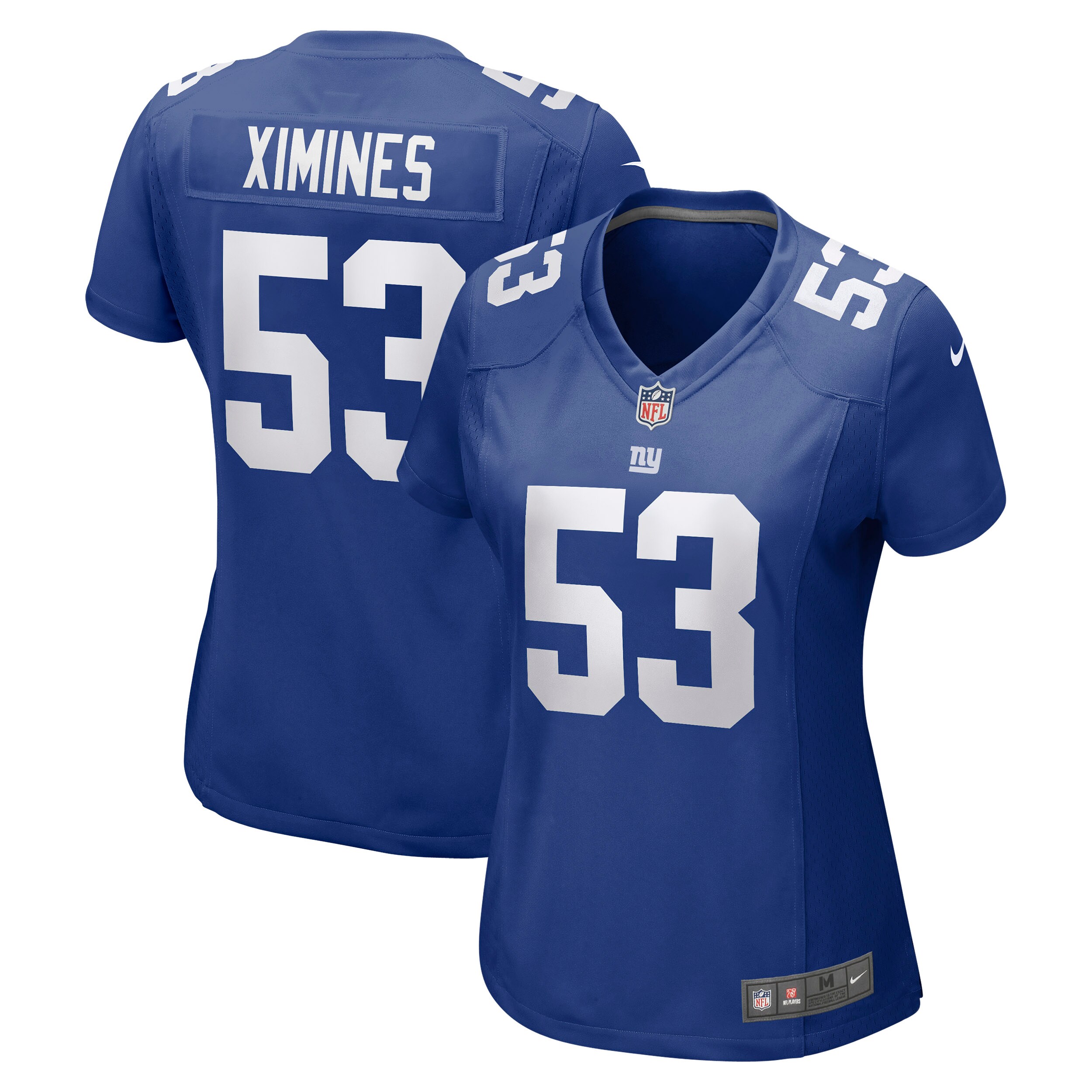 New York Giants Oshane Ximines Royal Game NFL Jersey Women's