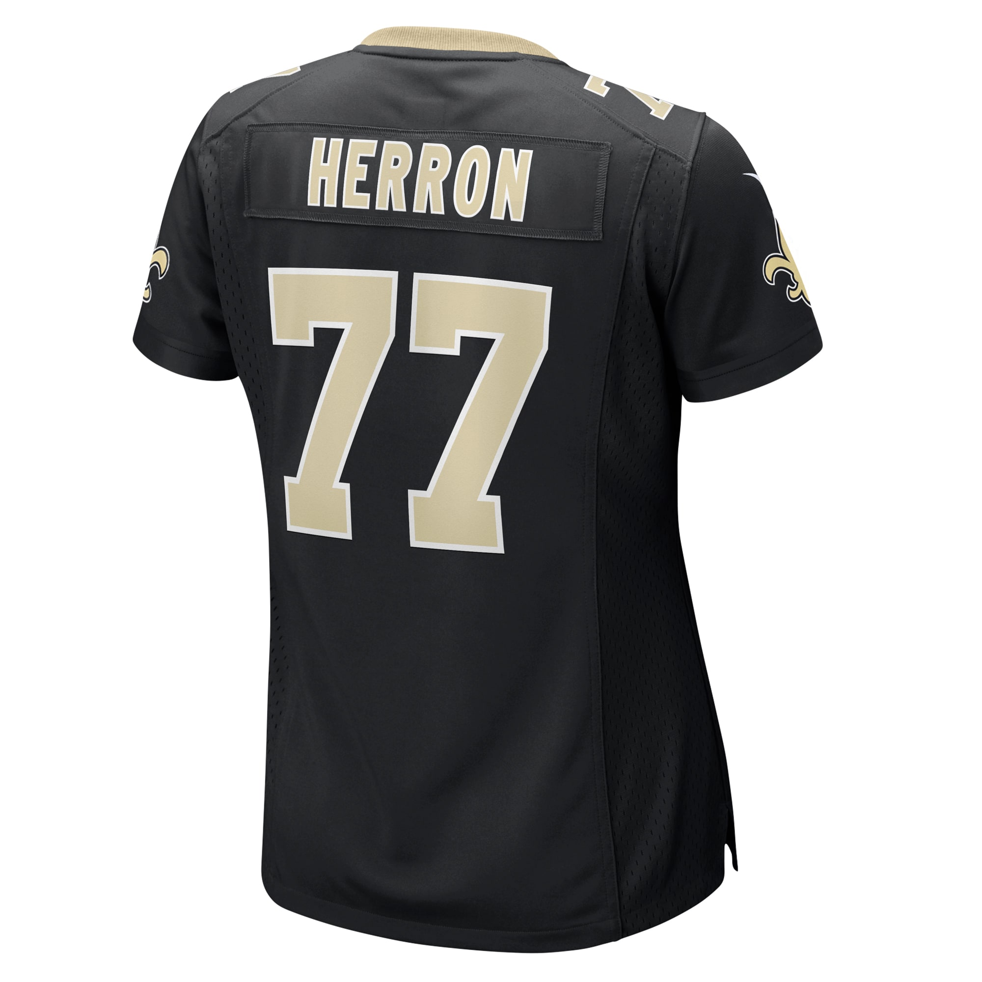 New Orleans Saints Justin Herron Black Game NFL Jersey Women's