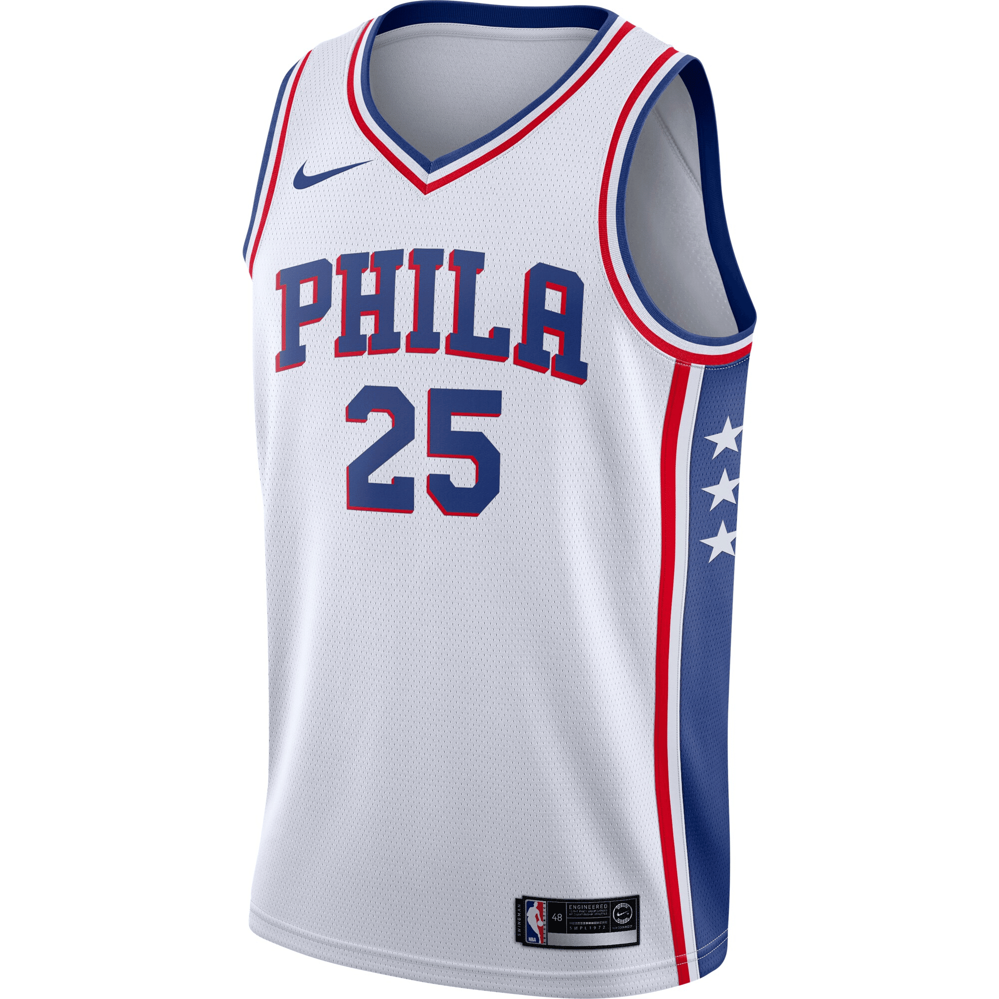 Ben Simmons Philadelphia 76ers Swingman White Association Edition NBA Jersey Men's