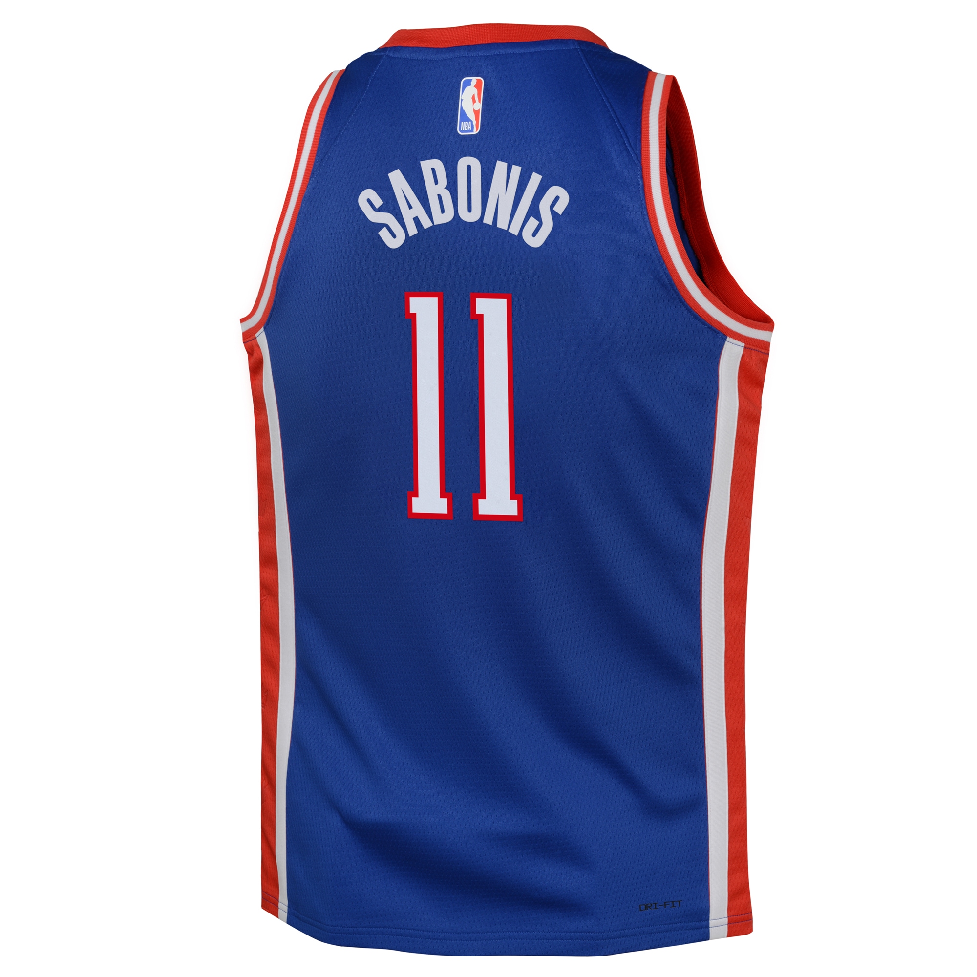 Camiseta City Edition Swingman de los Sacramento Kings 2024 Azul Domantas Sabonis NBA Jersey Men's