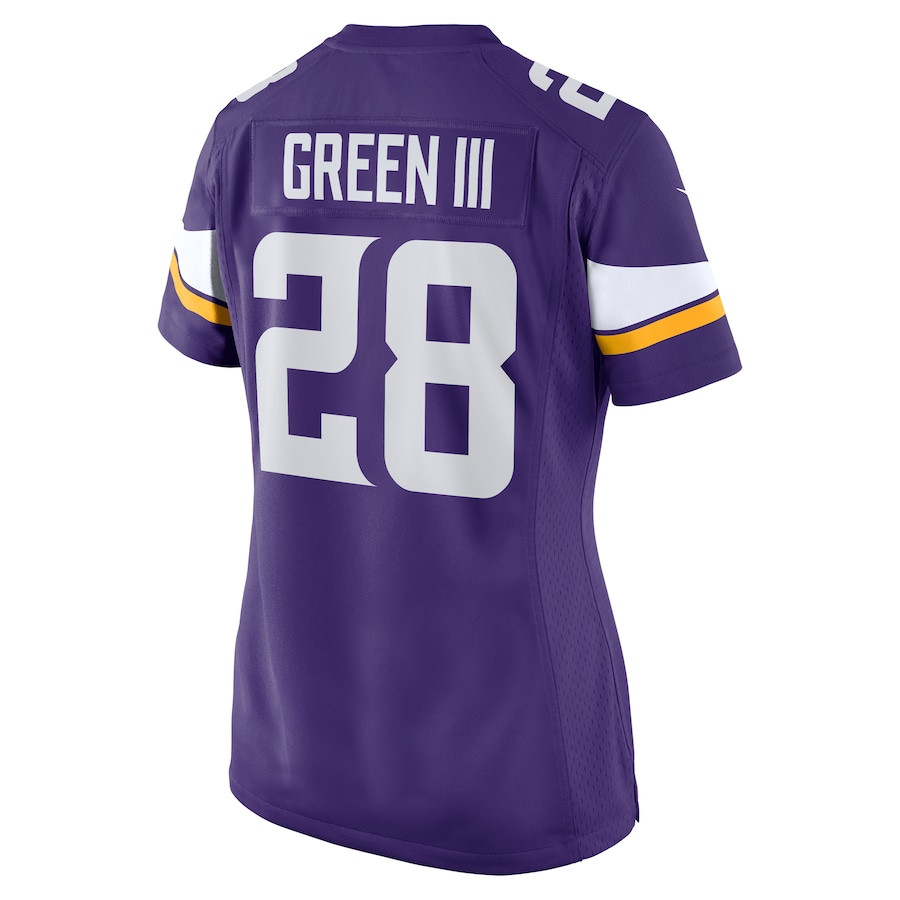 A.J. Green III 28 Minnesota Vikings Team Game Purple NFL Jersey Women's