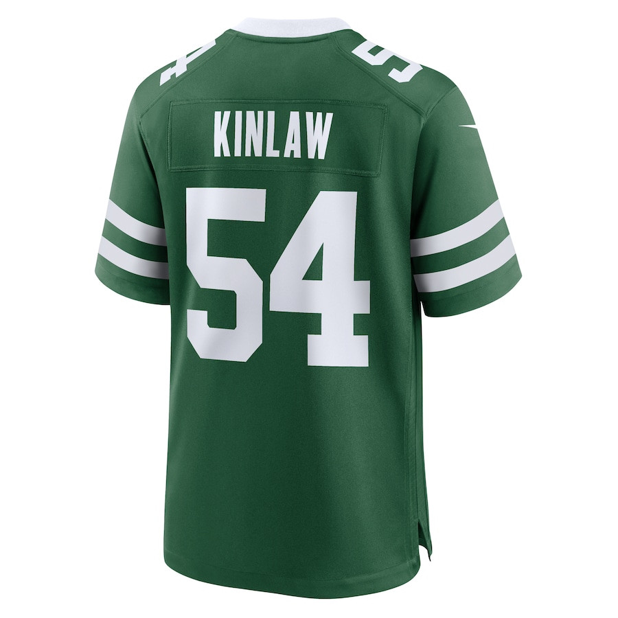 Javon Kinlaw 54 New York Jets Team Game Legacy Green NFL Jersey Men's